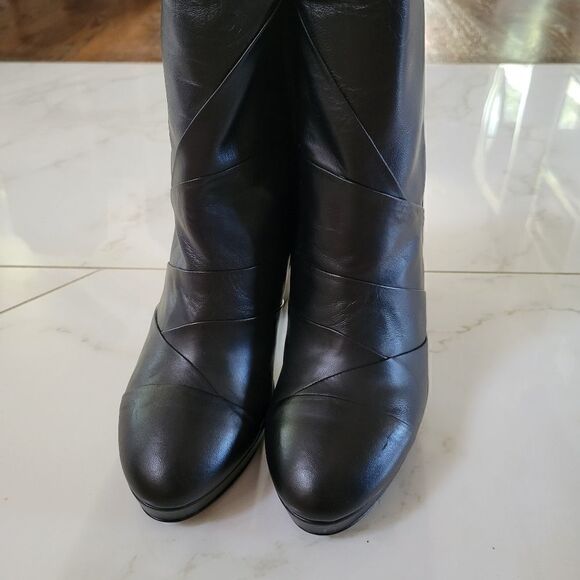 New Alberto Fermani Ankle Chunky Heel Boots size 40 9 - Picture 5 of 11